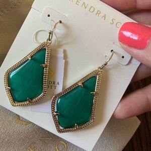 Emerald Kendra Scott earrings